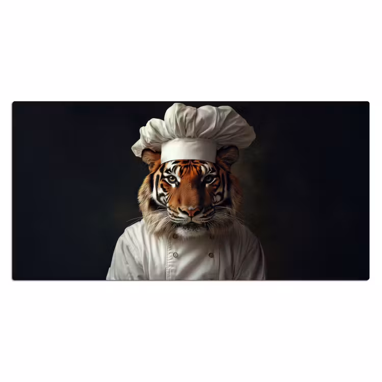 Bureau onderlegger - Tijger - Kokskleding - Bruin — 1