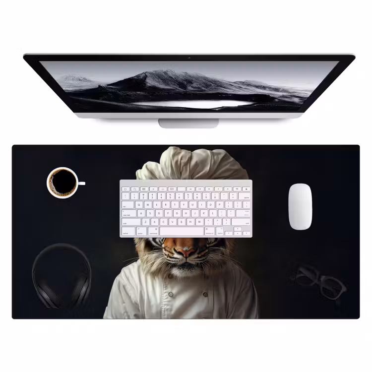 Bureau onderlegger - Tijger - Kokskleding - Bruin — 3