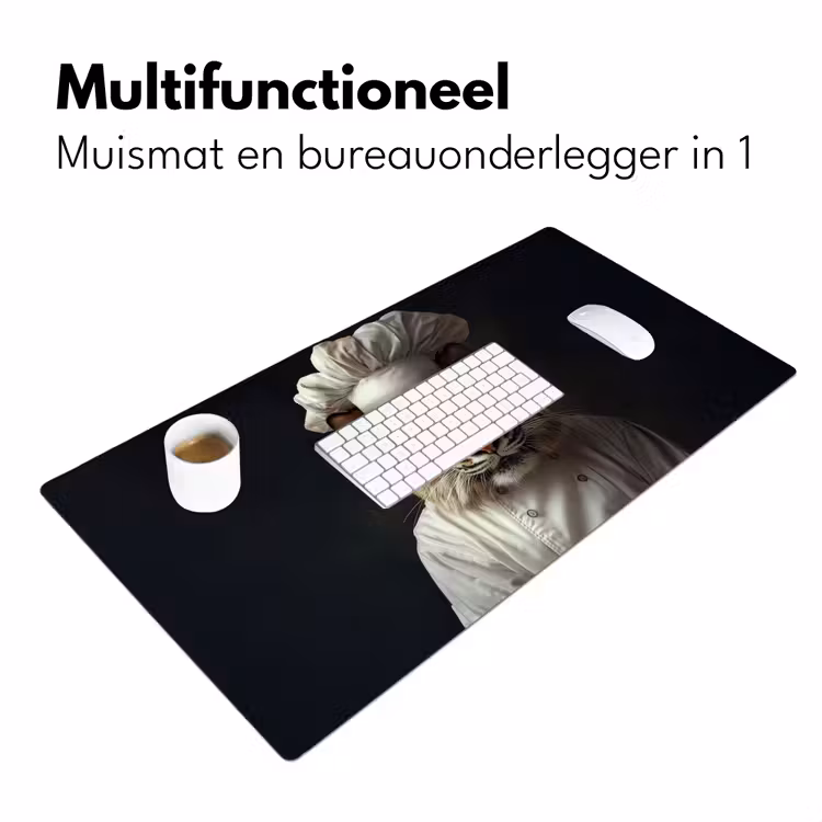 Bureau onderlegger - Tijger - Kokskleding - Bruin — 6