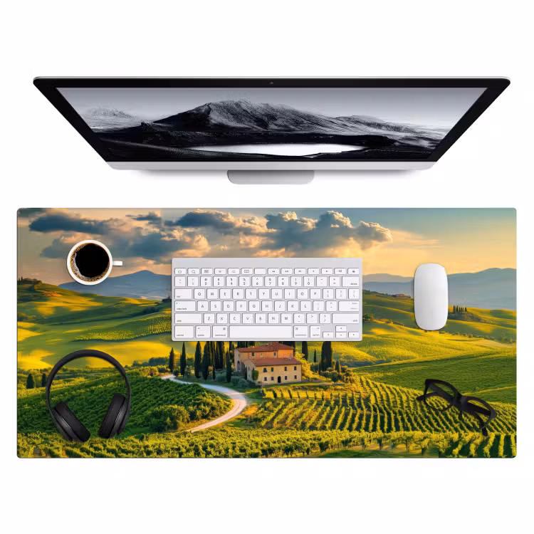 Bureau onderlegger - Toscane - Landschap - Wijngaarden — 3