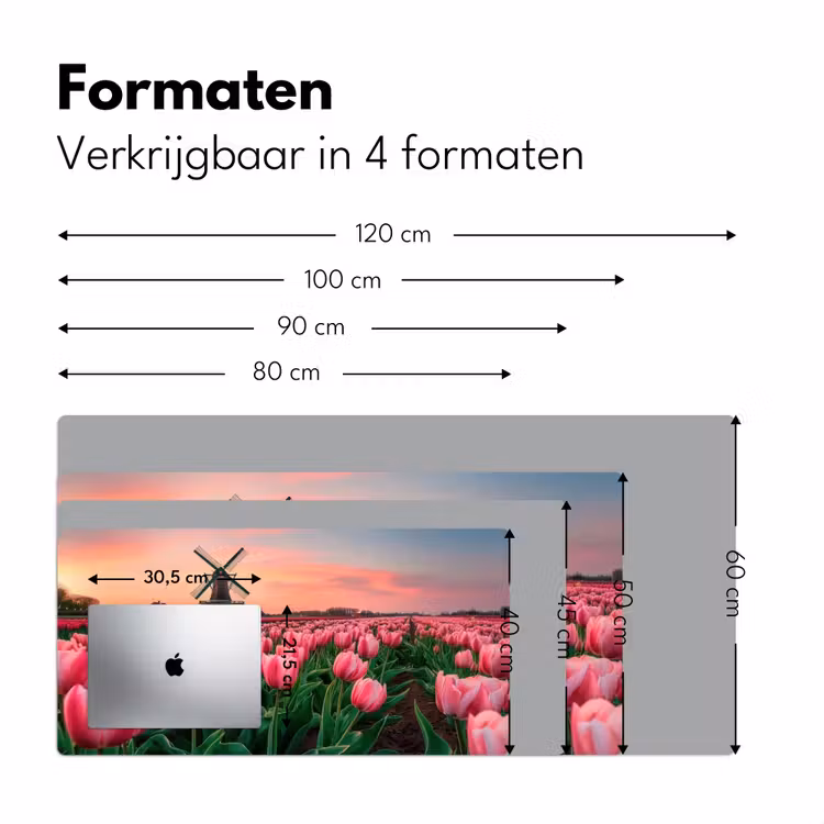 Bureau onderlegger - Tulpen - Molen - Nederland — 7