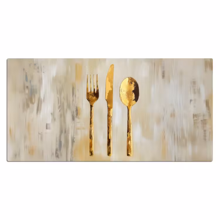 Bureau onderlegger - Verf - Goud - Bestek — 1