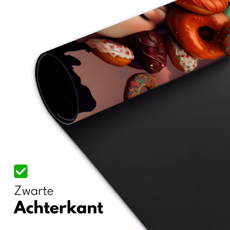 Bureau onderlegger - Vrouw - Donuts - Kleurrijk — 4