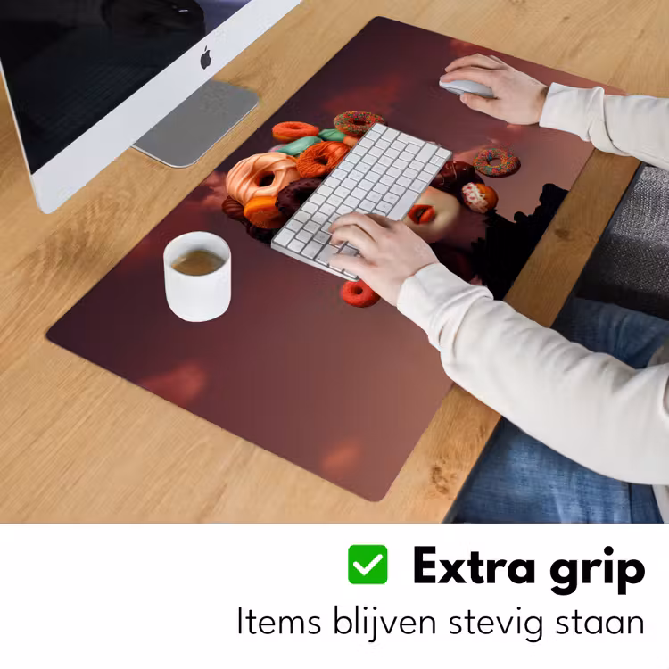 Bureau onderlegger - Vrouw - Donuts - Kleurrijk — 5