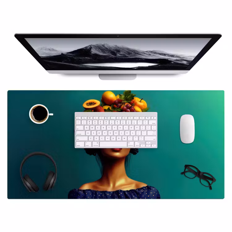 Bureau onderlegger - Vrouw - Hoodtooi - Tropisch - Fruit - Druiven — 3