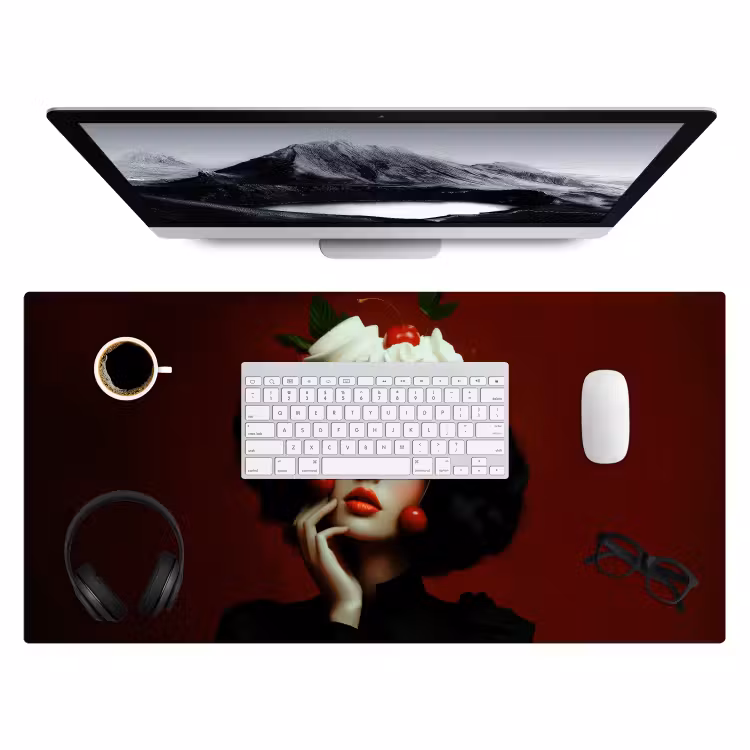 Bureau onderlegger - Vrouw - Kersen - Slagroom — 3