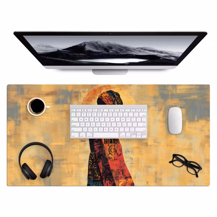 Bureau onderlegger - Vrouw - Silhouet - Patronen - Sierlijk — 3