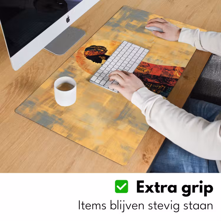 Bureau onderlegger - Vrouw - Silhouet - Patronen - Sierlijk — 5