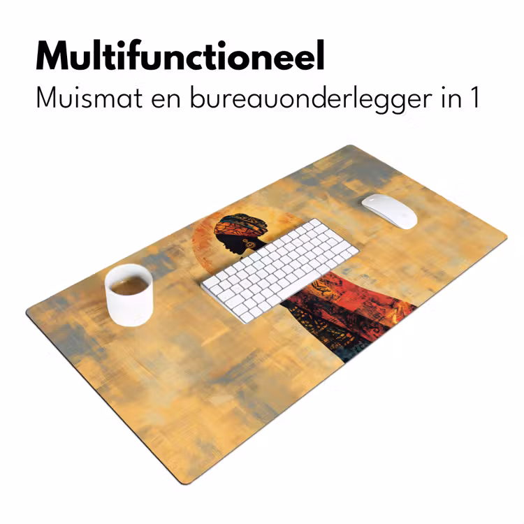 Bureau onderlegger - Vrouw - Silhouet - Patronen - Sierlijk — 6