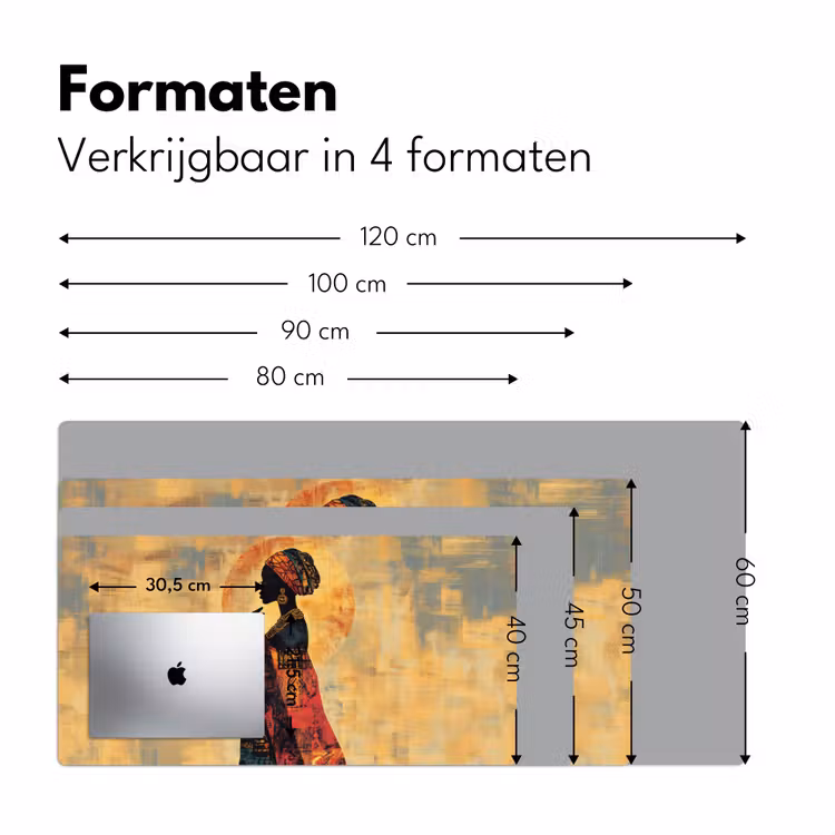 Bureau onderlegger - Vrouw - Silhouet - Patronen - Sierlijk — 7