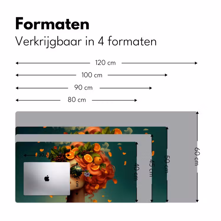 Bureau onderlegger - Vrouw - Sinaasappel - Bessen - Oranje — 7