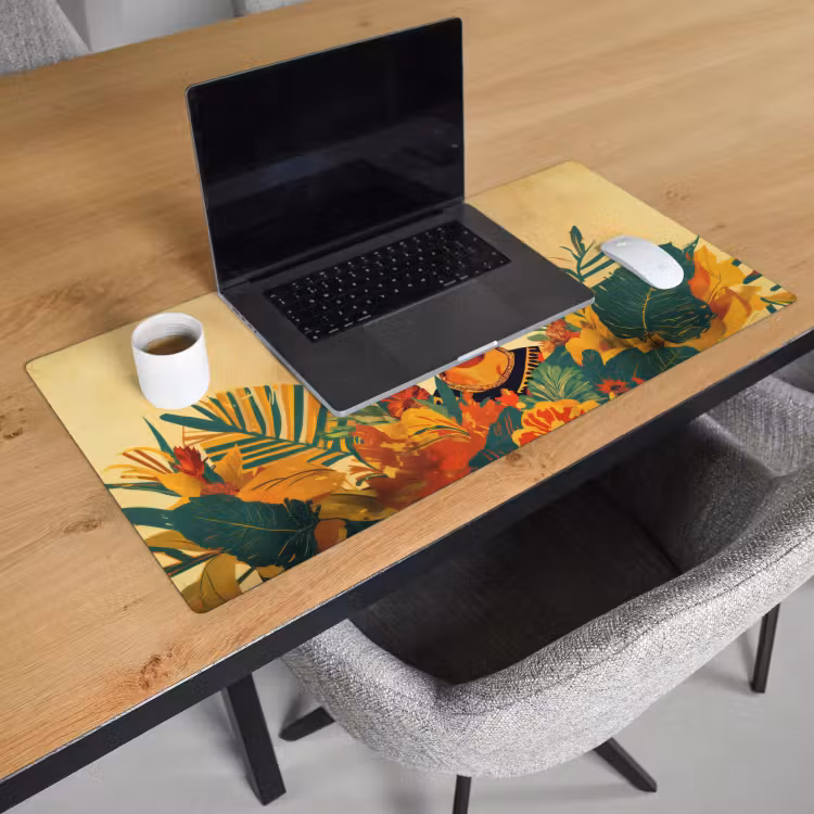 Bureau onderlegger - Vrouwelijk - Bloemen - Sieraden — 2