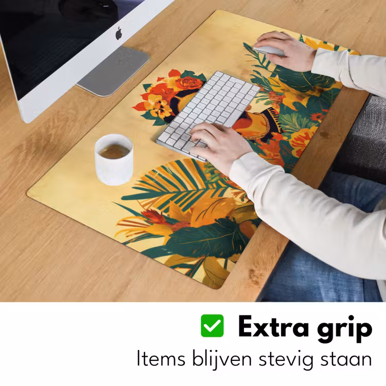 Bureau onderlegger - Vrouwelijk - Bloemen - Sieraden — 5