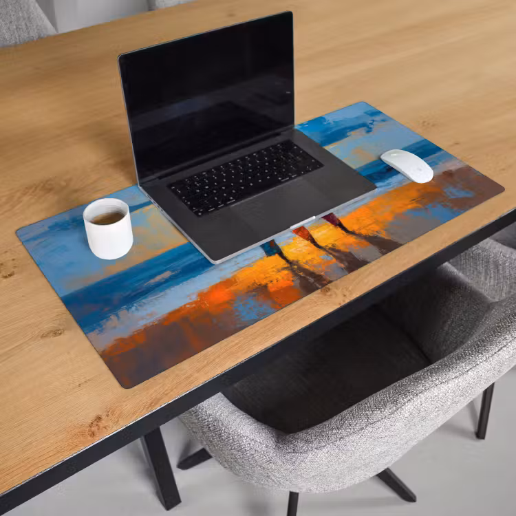 Bureau onderlegger - Vrouwen - Strand - Zondsondergang — 2