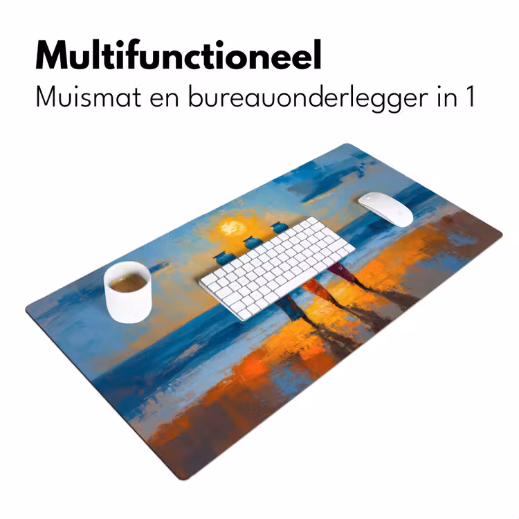 Bureau onderlegger - Vrouwen - Strand - Zondsondergang — 6