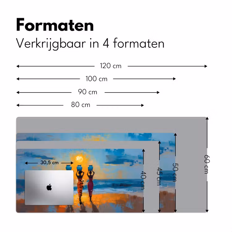 Bureau onderlegger - Vrouwen - Strand - Zondsondergang — 7