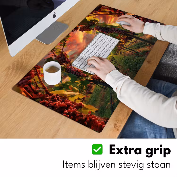 Bureau onderlegger - Wijngaard - Druiven - Zonsondergang — 5