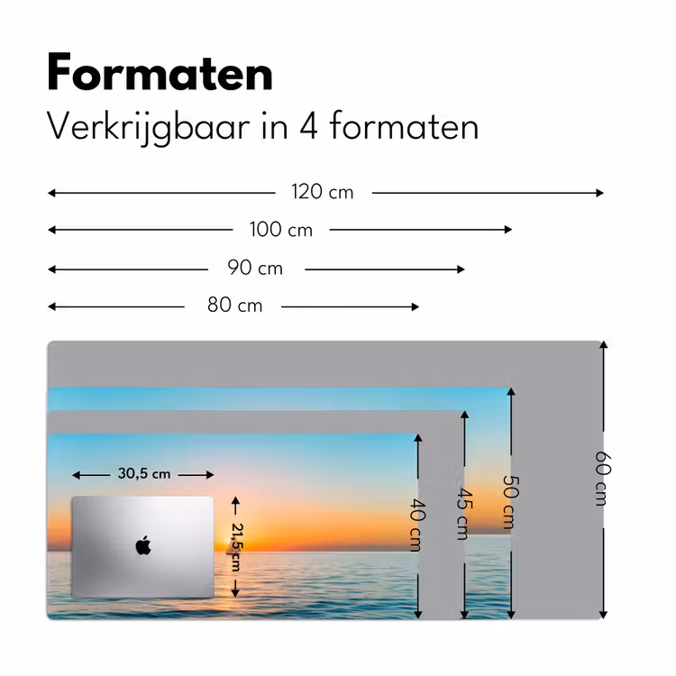 Bureau onderlegger - Zee - Zeilboot - Zonsondergang — 7