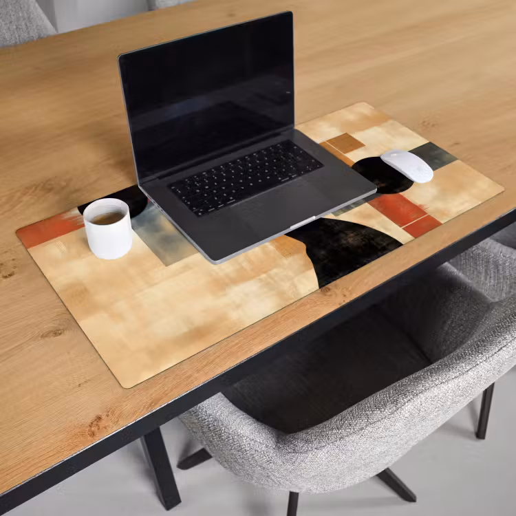 Bureau onderlegger - Zijaanzicht - Vrouw - Vormen — 2