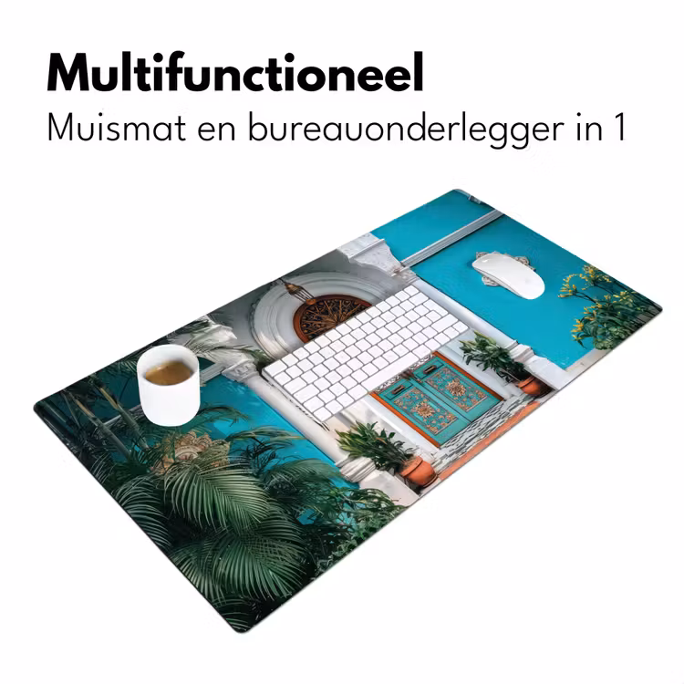 Bureau onderlegger - Zuilen - Sierlijke - Deur - Blauw — 6