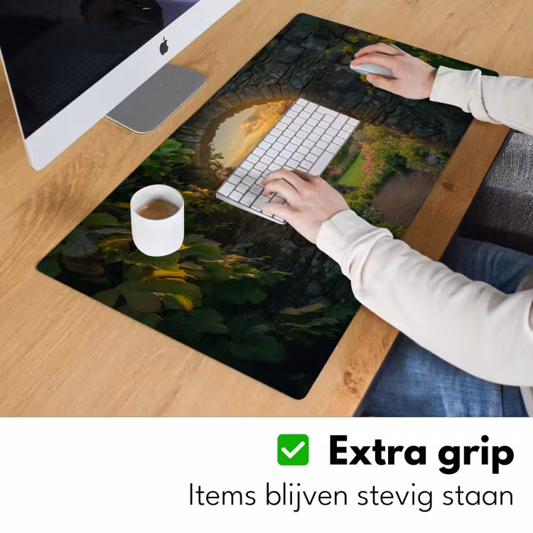 Bureau onderlegger - Poort - Planten - Zonsondergang — 5