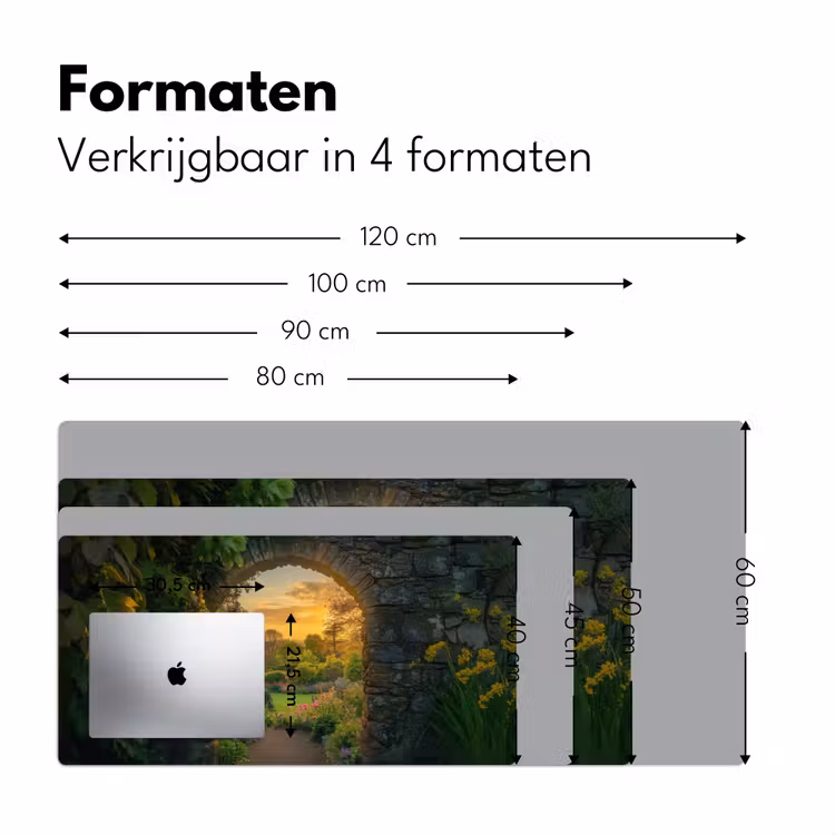 Bureau onderlegger - Poort - Planten - Zonsondergang — 7