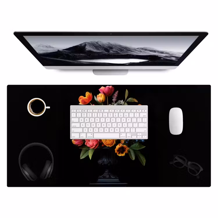 Bureau onderlegger - Tulpen - Bessen - Boeket - Vaas — 3