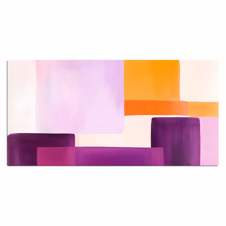 Bureau onderlegger - Vlakken - Abstract - Rechthoekig - Oranje — 1