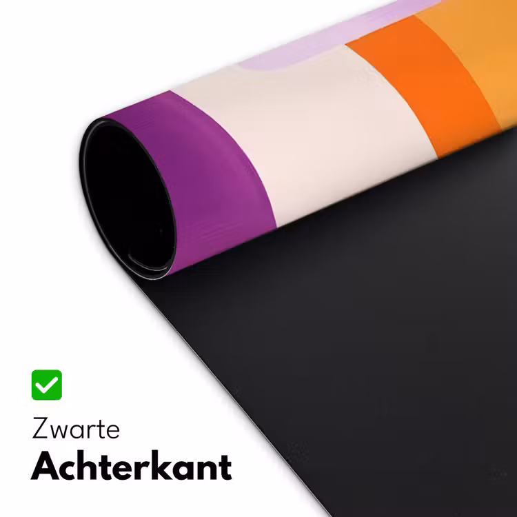 Bureau onderlegger - Vlakken - Abstract - Rechthoekig - Oranje — 4