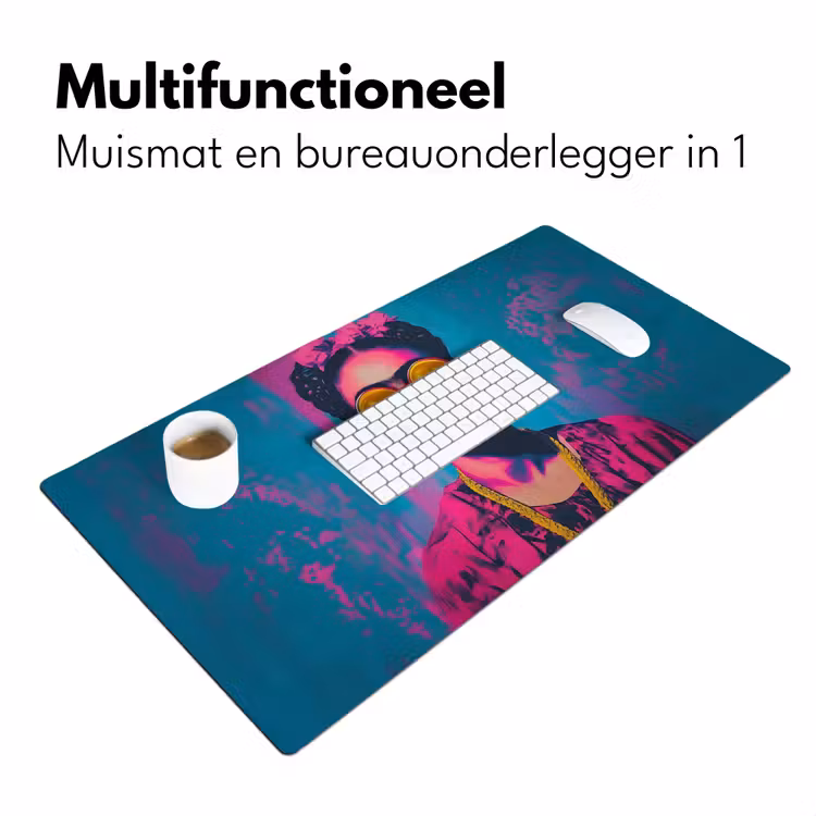 Bureau onderlegger - Vrouw - Kauwgom - Zonnebril - Oranje — 6