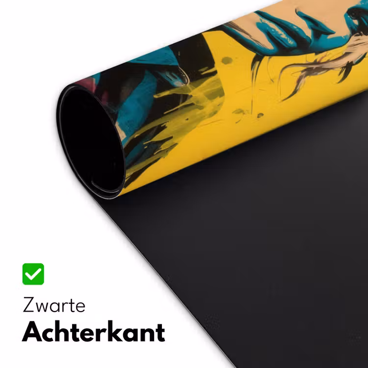 Bureau onderlegger - Vrouw - Verfstrepen - Gekleurd — 4