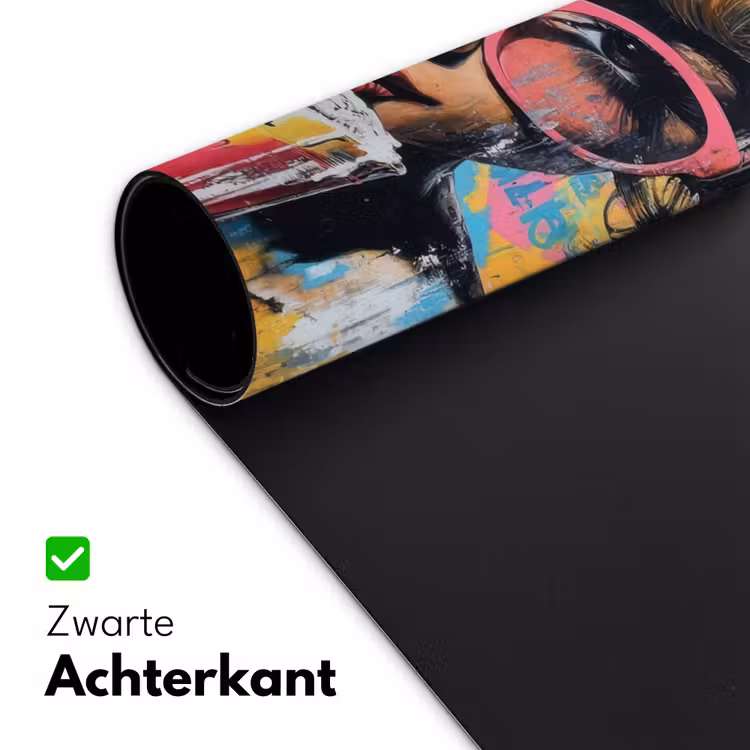 Bureau onderlegger - Zonnebril - Vrouw - Kleurrijk - Verfspetters — 4