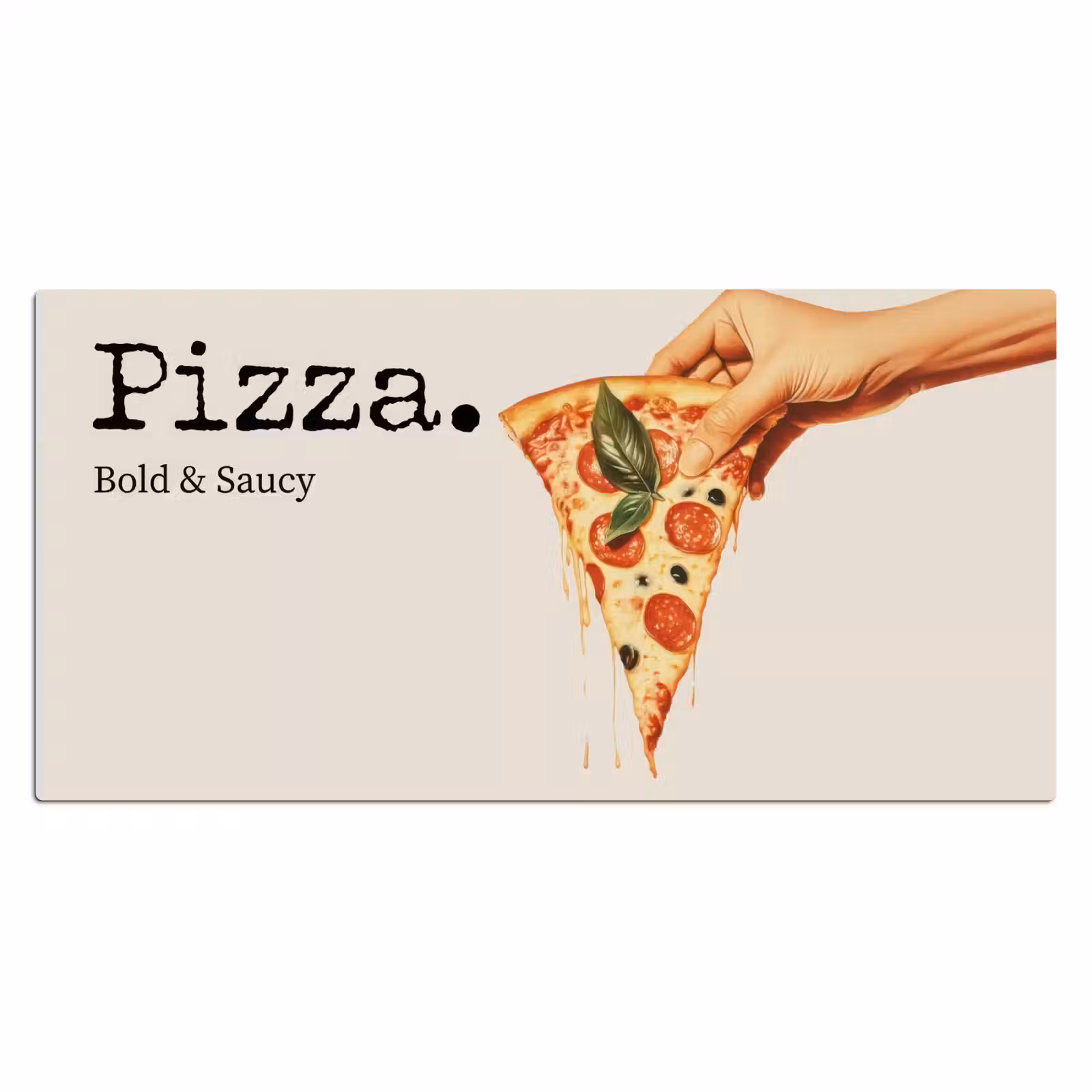 Bureau onderlegger - Pizza - Kaas - Pepperoni — 1