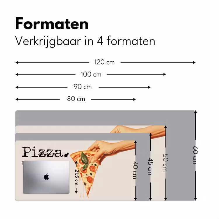 Bureau onderlegger - Pizza - Kaas - Pepperoni — 7