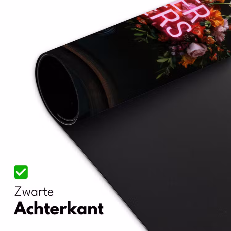 Bureau onderlegger - Quote - Bloemen - Vaas - Neon — 4