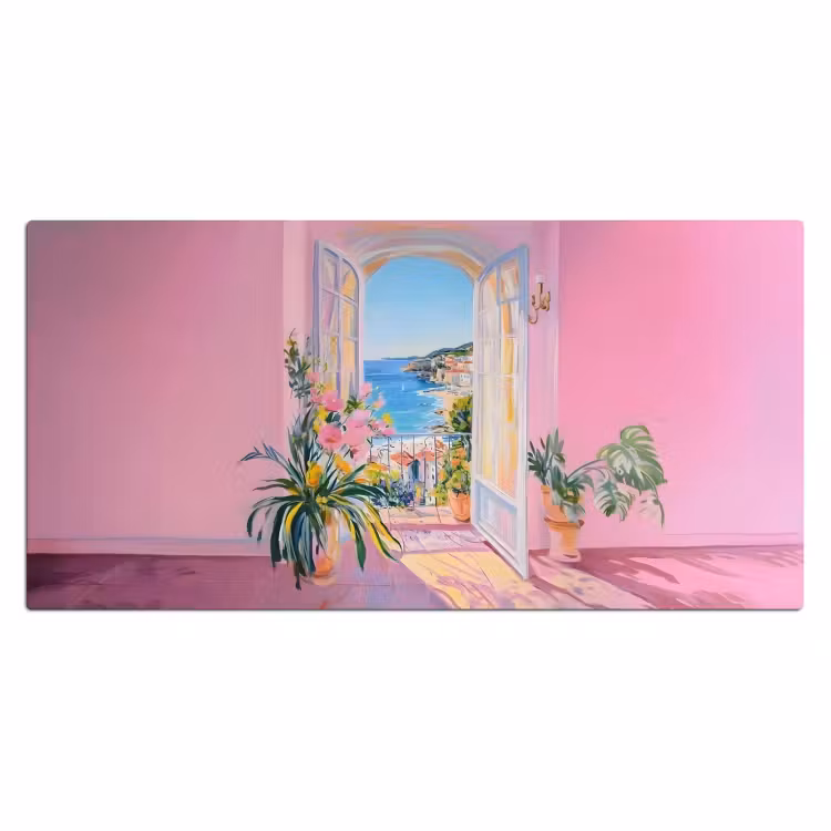 Bureau onderlegger - Roze - Buiten - Verf — 1