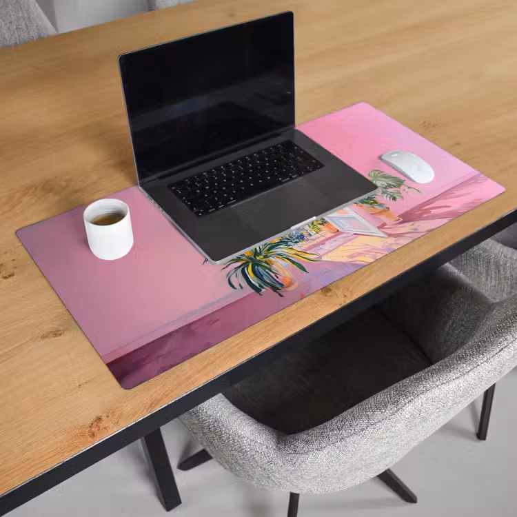 Bureau onderlegger - Roze - Buiten - Verf — 2