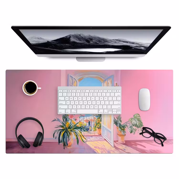 Bureau onderlegger - Roze - Buiten - Verf — 3