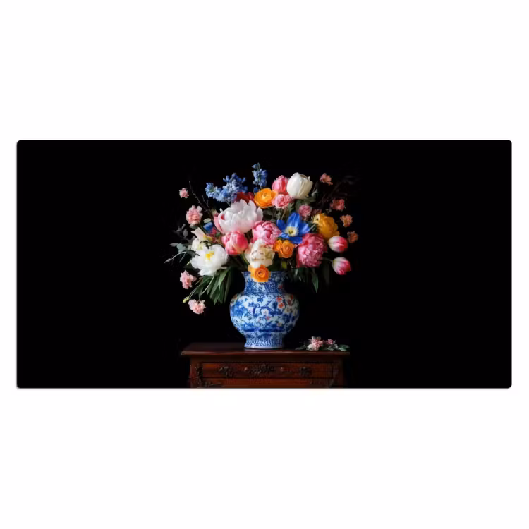 Bureau onderlegger - Rozen - Bloemen - Vaas - Boeket — 1