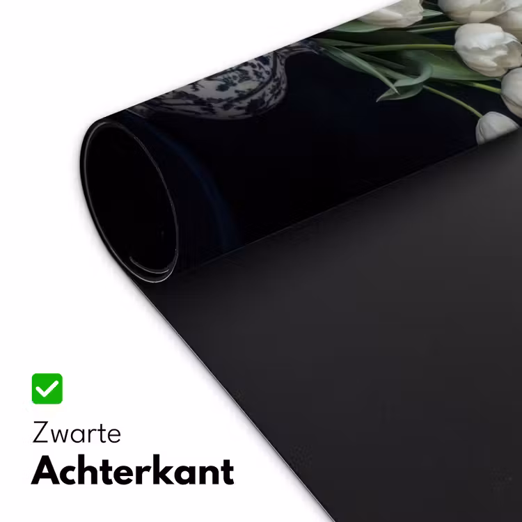 Bureau onderlegger - Wit - Bloemen - Tulpen - Vaas — 4