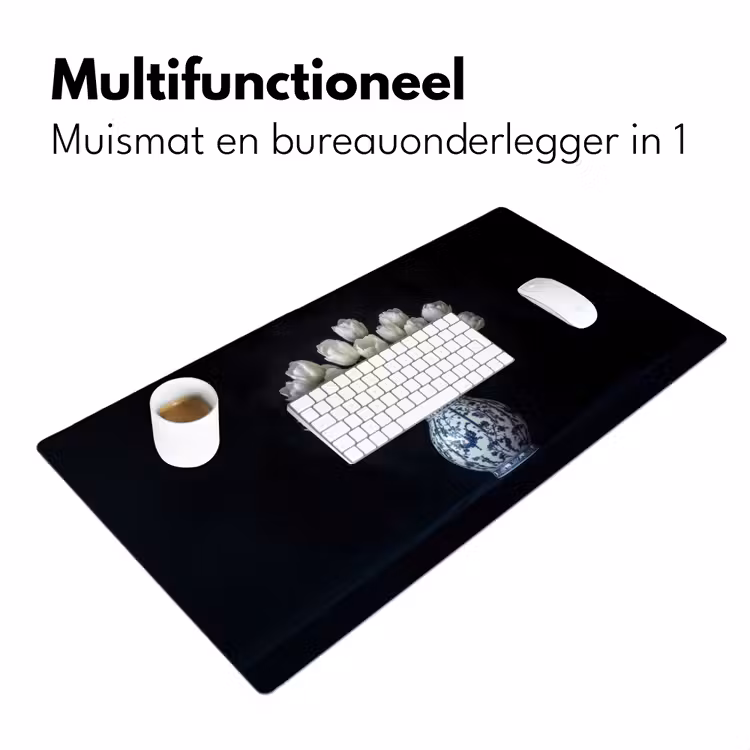 Bureau onderlegger - Wit - Bloemen - Tulpen - Vaas — 6