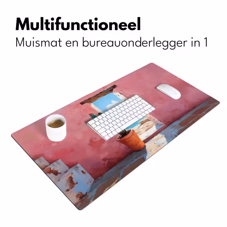 Bureau onderlegger - Zee - Roze - Cactus — 6