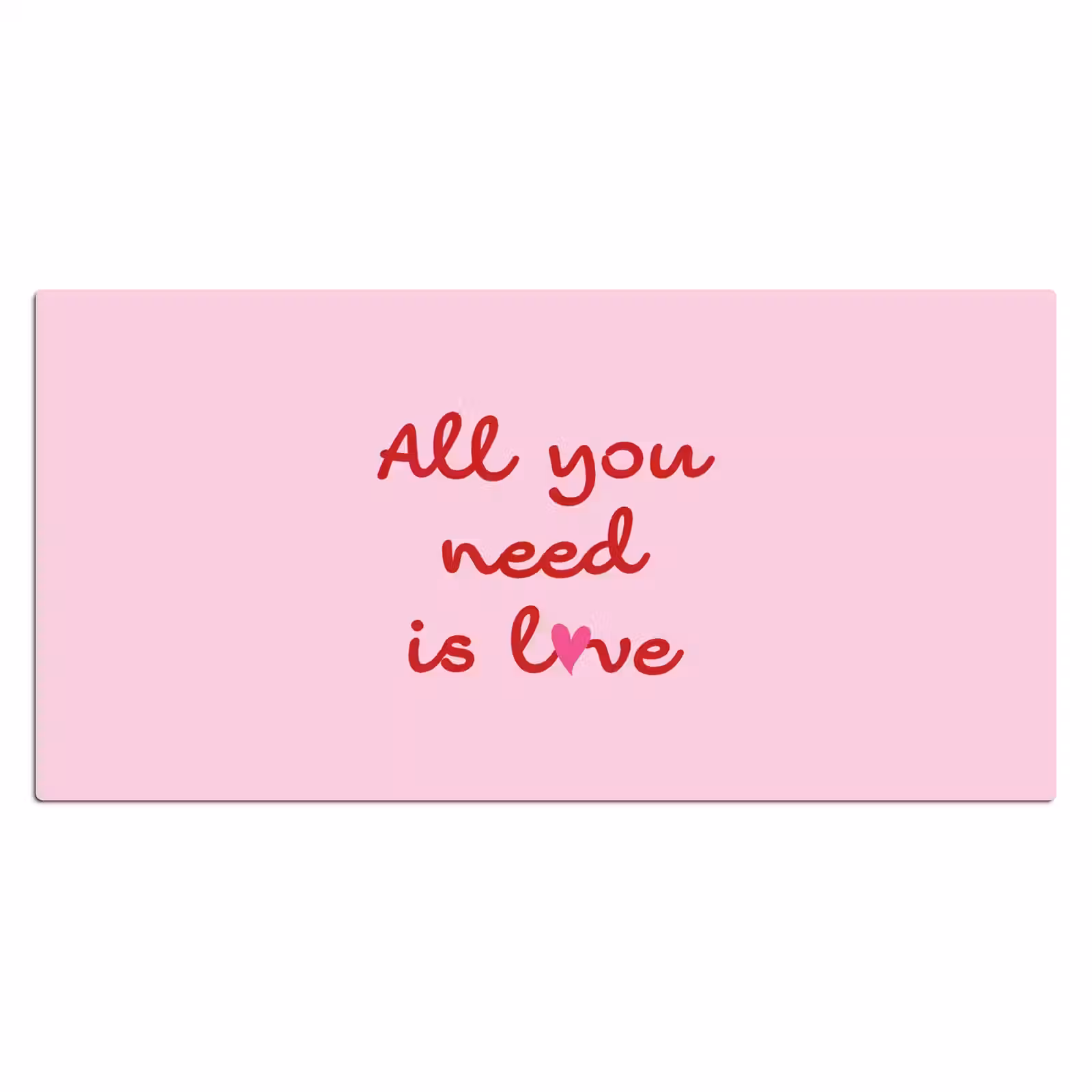 Bureau onderlegger - Tekst - Roze - Love - Hart — 1