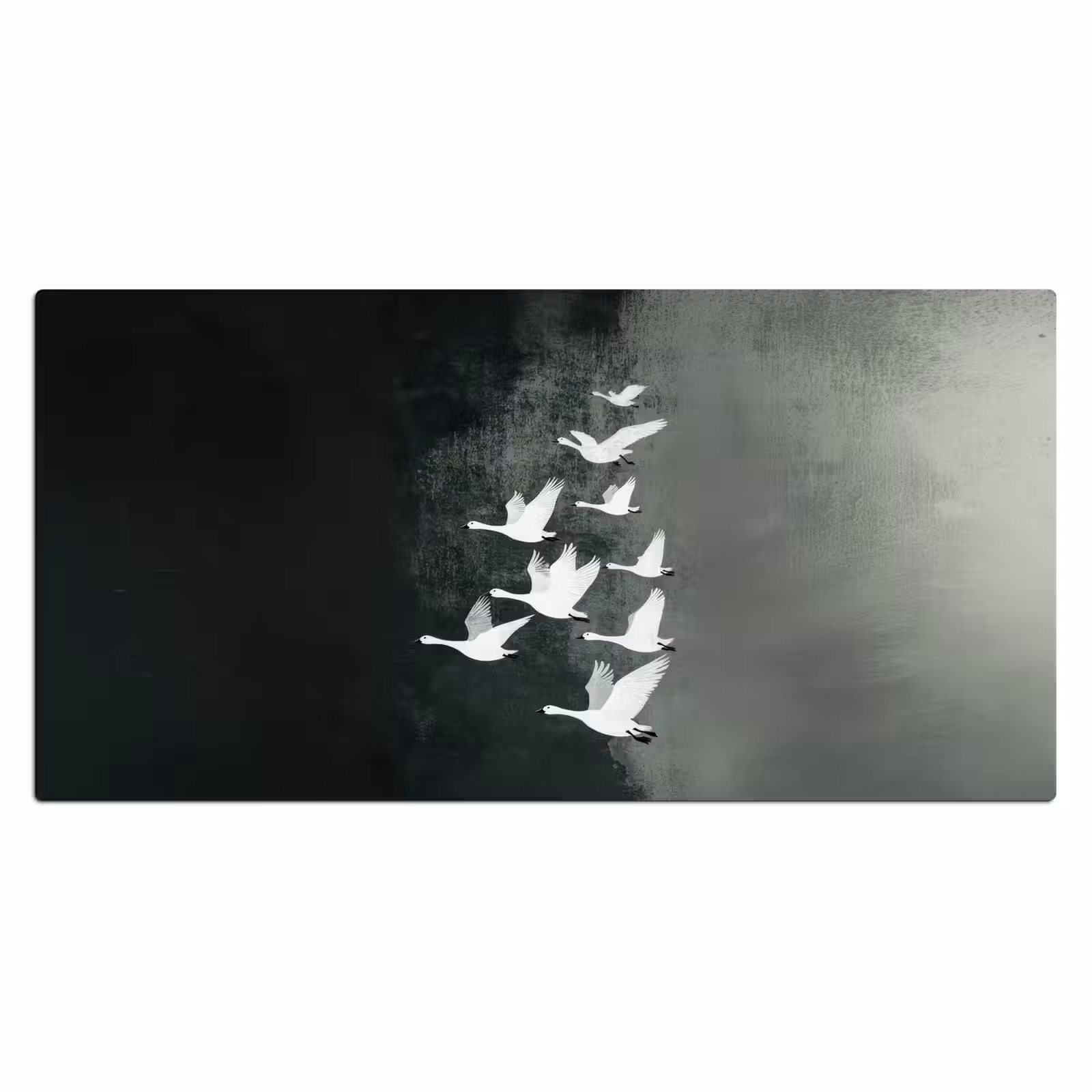 Bureau onderlegger - Vogel - Japandi - Groen — 1