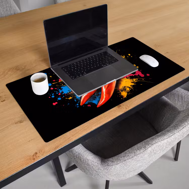 Bureau onderlegger - Peper - Graffiti - Verf - Abstract - Modern - Kleurrijk — 2