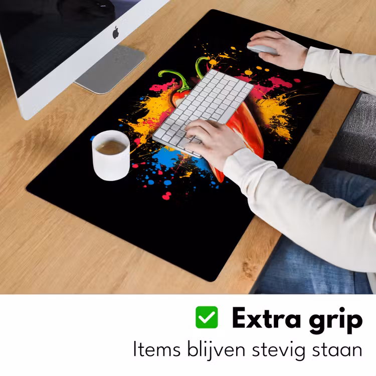 Bureau onderlegger - Peper - Graffiti - Verf - Abstract - Modern - Kleurrijk — 5