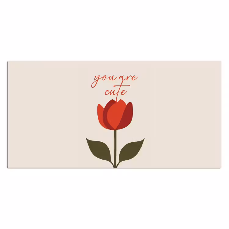 Bureau onderlegger - Roos - Rood - Bloem - Valentijn — 1