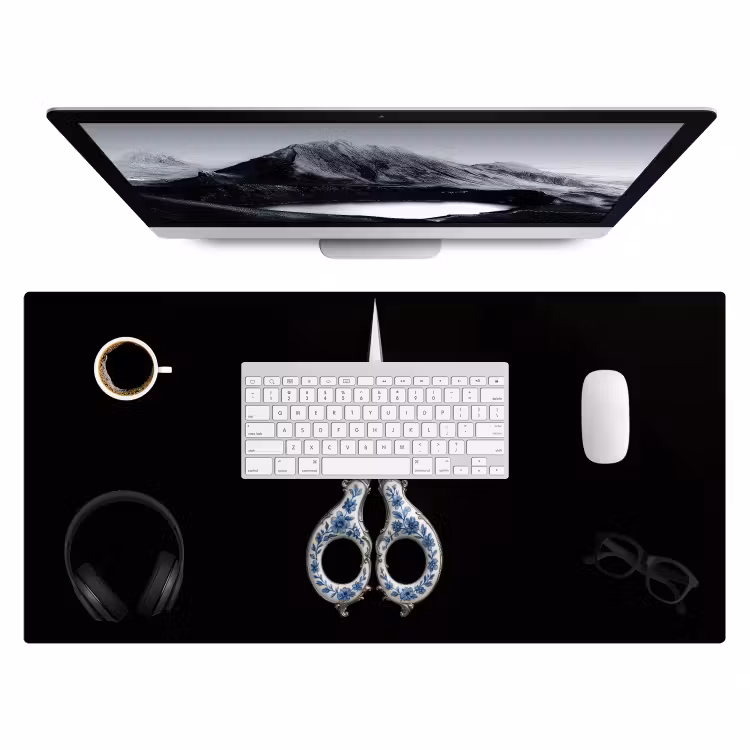 Bureau onderlegger - Schaar - Delfts blauw - Zwart — 3