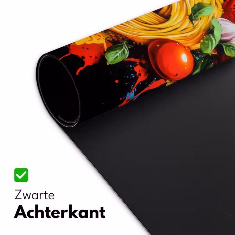 Bureau onderlegger - Spaghetti - Graffiti - Verf - Kleurrijk - Eten - Modern — 4