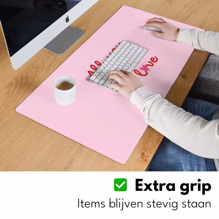 Bureau onderlegger - Tekst - Roze - Love - Hart — 5